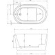 Акриловая ванна 130x75 см Abber AB9277