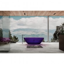 Ванна из полиэфирной смолы 180x85 см Abber Kristall AT9702Amethyst