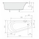 Акриловая ванна 160x80 см L Alpen Projekta 20111