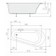Акриловая ванна 160x80 см R Alpen Projekta 21111