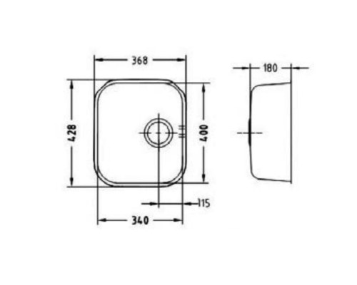 Кухонная мойка Alveus Variant 40 SAT матовая сталь 1009392