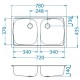 Кухонная мойка Alveus Basic 160 LEI декоративная сталь 1039145