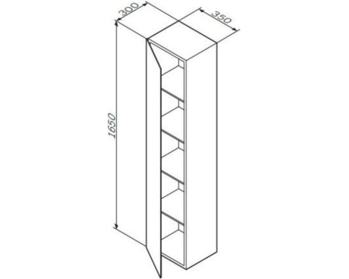 Пенал подвесной белый глянец L Am.Pm Spirit V2.0 M70ACHML0356WG