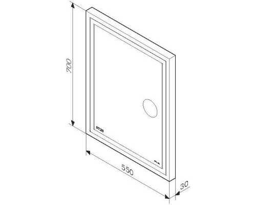 Зеркало 55x70 см AM.PM Gem M91AMOX0553WG