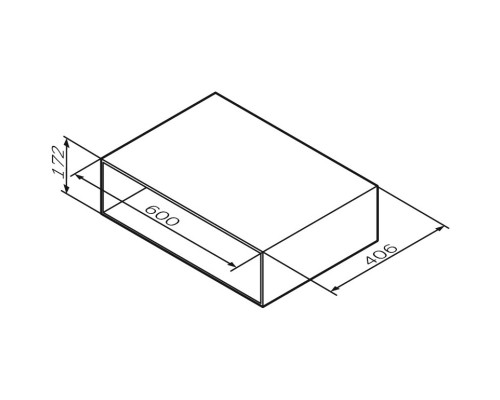 Тумба белый глянец 60 см Am.Pm Gem M90OHX0600WG