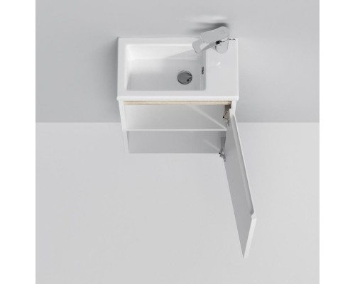 Комплект мебели белый глянец 55 см Am.Pm X-Joy M85AFSX0451WG + M85AWCC0452WG + M91AMOX0551WG