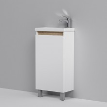 Тумба с раковиной белый глянец 45 см Am.Pm X-Joy M85AFSX0451WG + M85AWCC0452WG