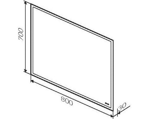 Зеркало 80x70 см Am.Pm Gem M91AMOX0801WG