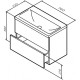 Комплект мебели белый глянец 80 см Am.Pm Gem M90FHX07522WG + M90WCC0752WG + M91AMOX0801WG