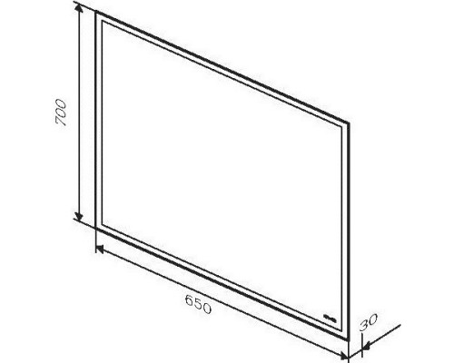 Зеркало 65x70 см Am.Pm Gem M91AMOX0651WG