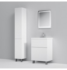 Комплект мебели белый глянец 61 см Am.Pm Gem M90FSX06022WG32 + M90WCC0602WG + M91AMOX0551WG