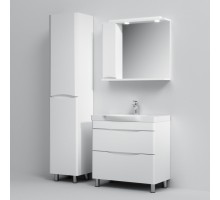 Комплект мебели белый глянец 80 см Am.Pm Like M80FSX0802WG + M80WCC0802WG + M80MPL0801WG