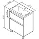 Тумба с раковиной белый глянец 65 см Am.Pm X-Joy M85AFSX0652WG + M85AWCC0652WG