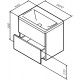 Тумба с раковиной графит матовый 60 см Am.Pm Gem M90FHX06022GM + M90WCC0602WG