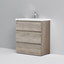 Тумба с раковиной светлый дуб 76 см Am.Pm Gem M91FSX0752OF + M90WCC0752WG