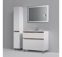 Комплект мебели белый глянец 100 см Am.Pm X-Joy M85AFSX1002WG + M85AWCC1002WG + M91AMOX1003WG