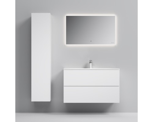 Комплект мебели белый глянец 101 см Am.Pm Spirit V2.0 M70AFHX1002WG + M70AWCC1002WG + M71AMOX1001SA