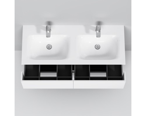 Комплект мебели белый глянец 121 см Am.Pm Spirit V2.0 M70AFHD1202WG + M70AWCD1202WG + M71AMOX1001SA