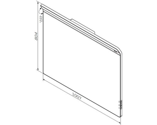 Зеркало 100,7x80,4 см Am.Pm Inspire 2.0 M50AMOX1001SA