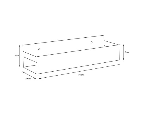 Полка 35 см Boheme Q 10965-CR