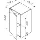 Шкаф одностворчатый 40x68,5 см темное дерево L/R Am.Pm Func M8FCH0402OF