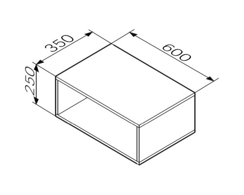 Тумба темное дерево 60 см Am.Pm Func M8FOH0601OF