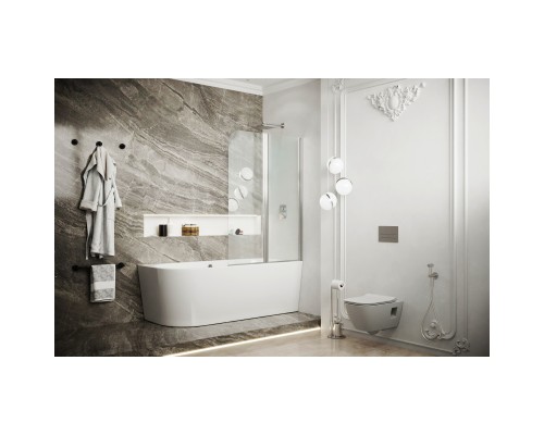 Шторка для ванны 100 см Ambassador Bath Screens 16041119 прозрачное