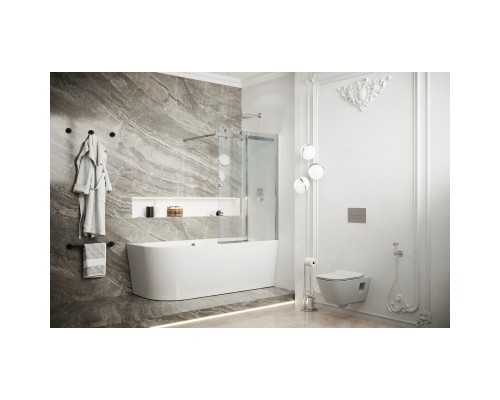 Шторка для ванны 110 см Ambassador Bath Screens 16041115 прозрачное