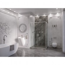 Душевой уголок 120х90 см Ambassador Forsa 17021107AX-90AX прозрачное