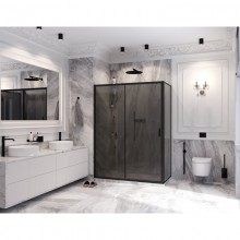 Душевой уголок 160х80 см Ambassador Forsa 17022222ABB-80ABB тонированное