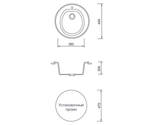 Кухонная мойка AquaGranitEx белый M-07(331)