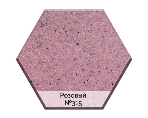 Кухонная мойка AquaGranitEx розовый M-09(315)