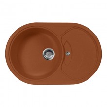 Кухонная мойка AquaGranitEx терракот M-18S(307)