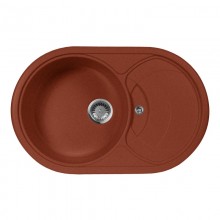 Кухонная мойка AquaGranitEx красный марс M-18S(334)