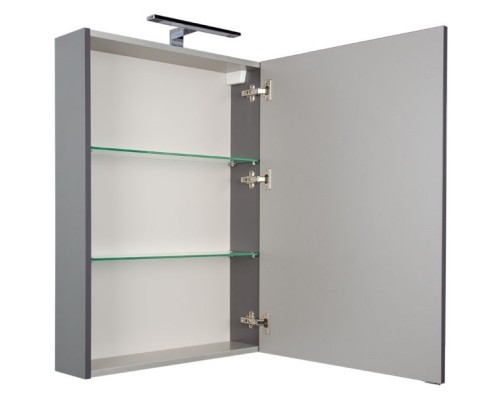 Зеркальный шкаф 60x85 см серый антрацит Aquanet Алвита 00183989