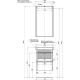 Зеркальный шкаф 50x85 см белый Aquanet Орлеан 00183075