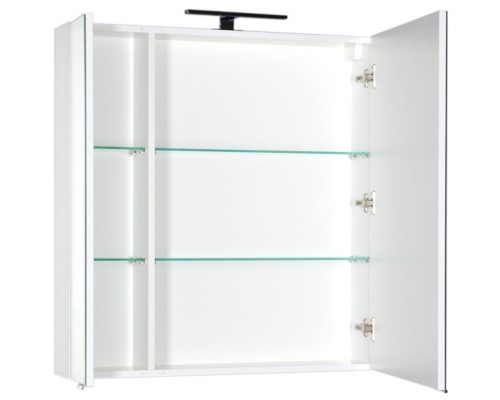 Зеркальный шкаф 79,8x85 см белый Aquanet Эвора 00184936