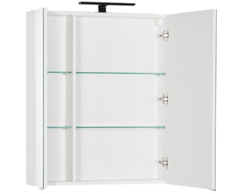 Зеркальный шкаф 69,8x85 см белый Aquanet Эвора 00184305