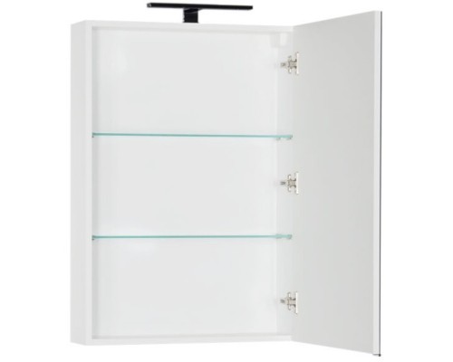 Зеркальный шкаф 59,6x85 см белый Aquanet Эвора 00184304