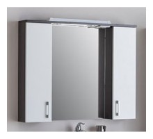 Зеркальный шкаф 100x74,6 см венге/белый Aquanet Тиана 00172679