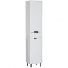 Пенал напольный белый с бельевой корзиной Aquanet Гретта 00177010