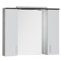 Зеркальный шкаф 90x74,6 см венге/белый Aquanet Тиана 00172399