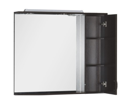 Зеркальный шкаф 100x87 см с подсветкой венге Aquanet Донна 00169185