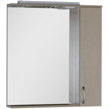 Зеркальный шкаф 80x87 см с подсветкой светлый дуб Aquanet Донна 00168930