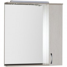 Зеркальный шкаф 80x87 см с подсветкой белый дуб Aquanet Донна 00169039