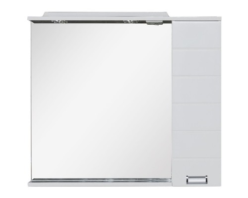 Зеркальный шкаф 98,6x87 см с подсветкой белый Aquanet Сити 00170566