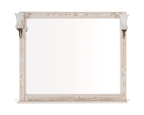 Зеркало 106,2x90,1 см жасмин/золото Aquanet Тесса 00185817