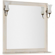 Зеркало 85,2x90,1 см жасмин/золото Aquanet Тесса 00185820