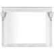 Зеркало 120x96,3 см белый серебряная патина Aquanet Паола 00181768