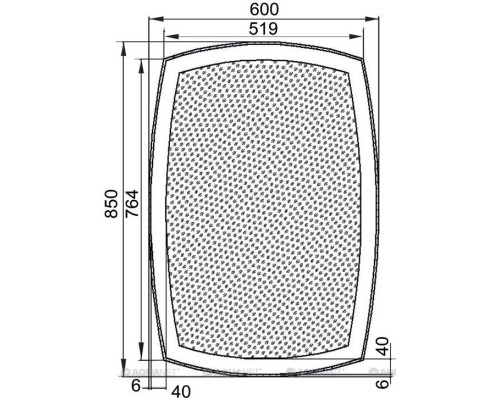 Зеркало с подсветкой 60x85 см Aquanet Тоскана 00196955